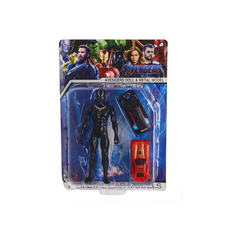 Wakanda figure + 2 cars