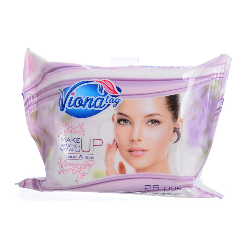 Fiona Makeup Remover Wet Wipes, 25 Wipes