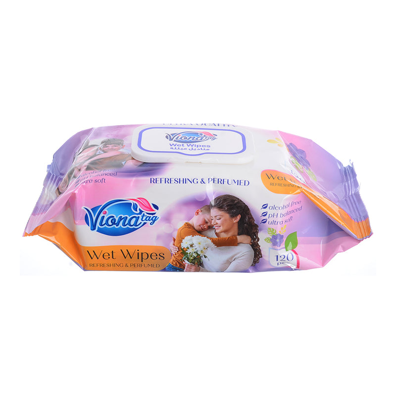 Viona Wet Wipes 120 Wipes Perfume Scent