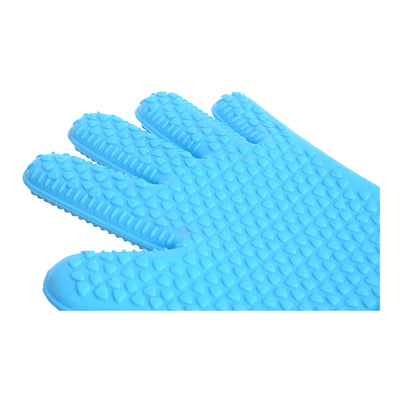 Single cuff heat resistant barbecue glove