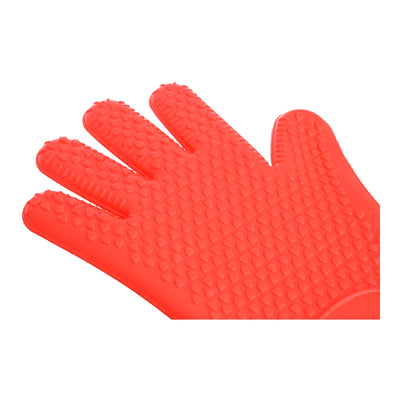 Single cuff heat resistant barbecue glove