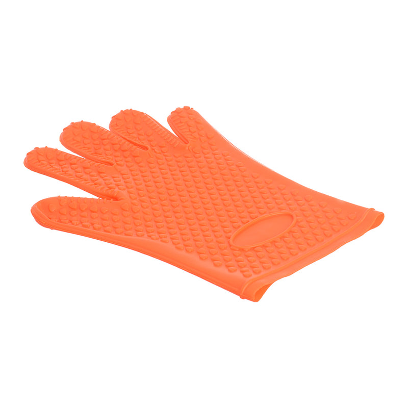 Single cuff heat resistant barbecue glove