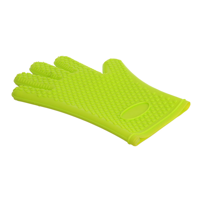 Single cuff heat resistant barbecue glove