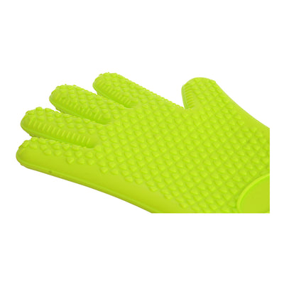 Single cuff heat resistant barbecue glove