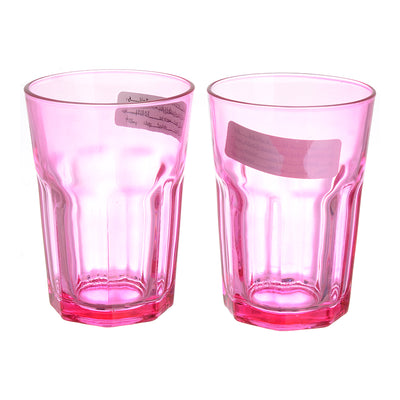 Large embossed glass shop set, 2 pieces, 11*8.5 cm