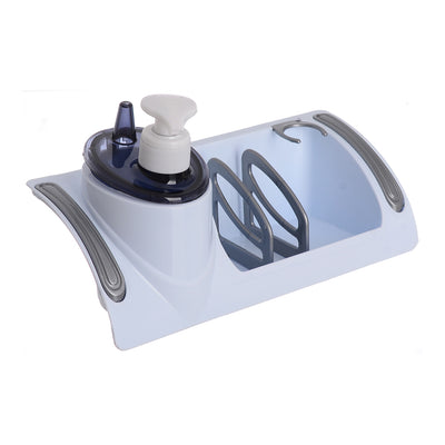 Dispenser and sink organizer, white, 25*10 cm