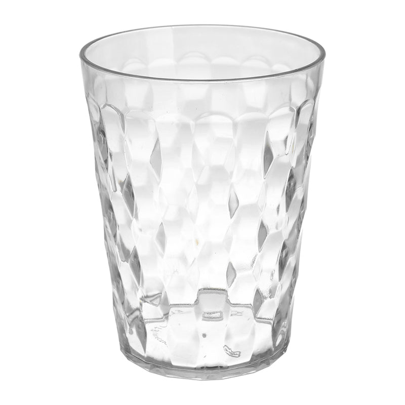 Crystal shaped plastic jug with 5 elite cups, 2 liter capacity