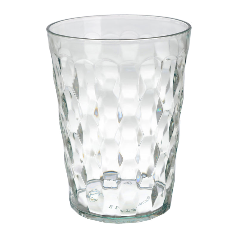 Crystal shaped plastic jug with 5 elite cups, 2 liter capacity