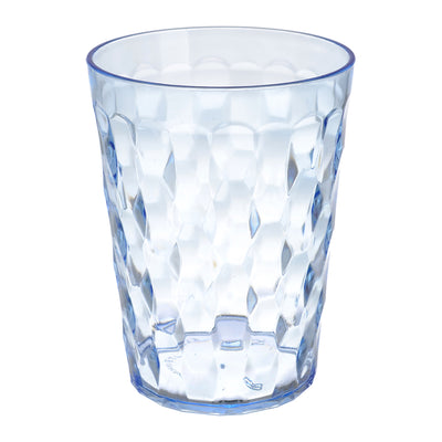 Crystal shaped plastic jug with 5 elite cups, 2 liter capacity