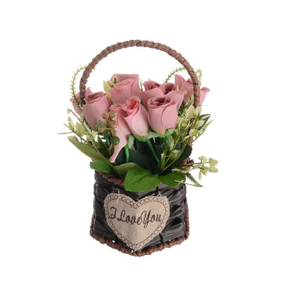 Decorative artificial rose saturday, 20 cm