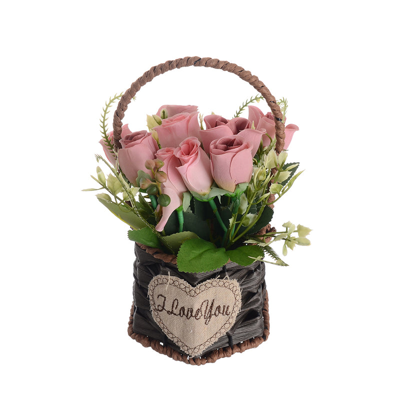 Decorative artificial rose saturday, 20 cm