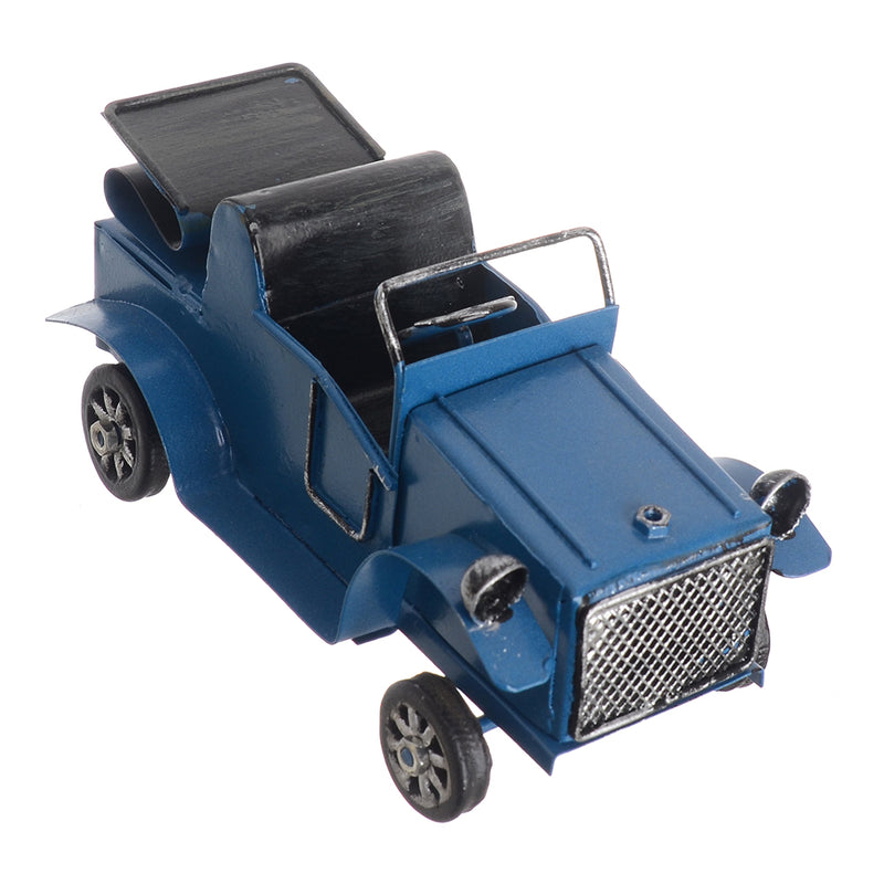 Classic convertible car, miniature model, hand-movable metal, decorative, 7*13 cm, red