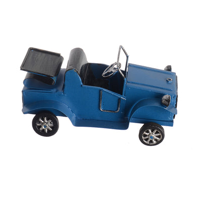 Classic convertible car, miniature model, hand-movable metal, decorative, 7*13 cm, red
