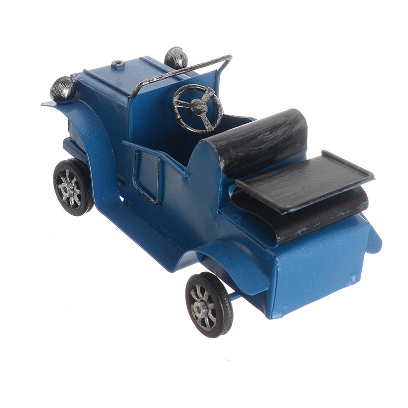 Classic convertible car, miniature model, hand-movable metal, decorative, 7*13 cm, red