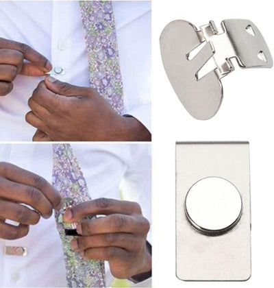 Invisible magnetic craft clasps for men, silver color