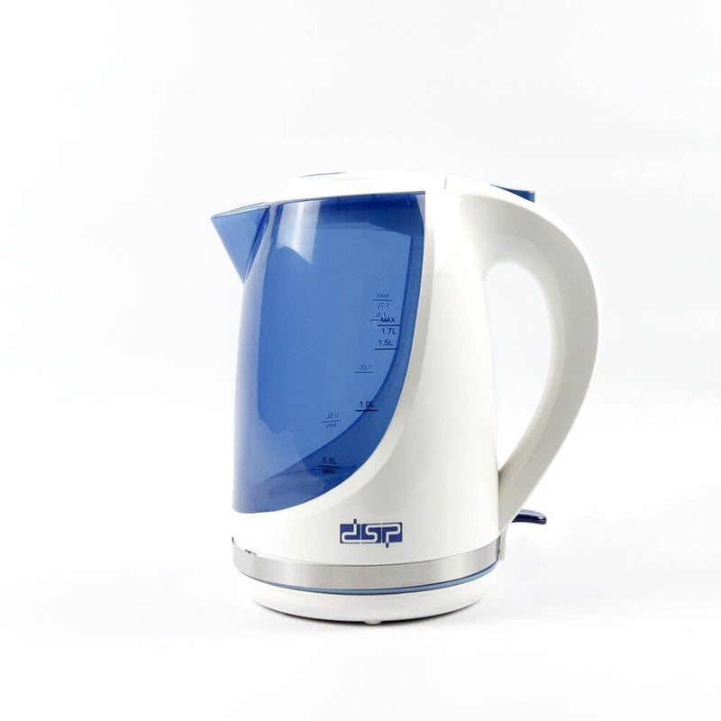 DSP plastic electric kettle 1.7 liters KK1111 white*blue