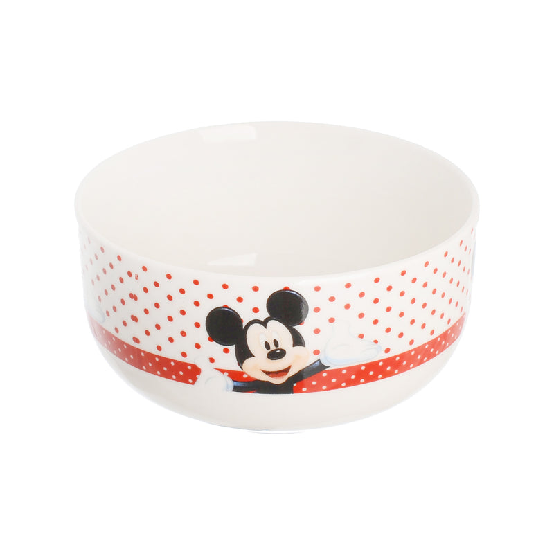 Circular soup serving bowl printed with cartoon shapes, 11*6 cm