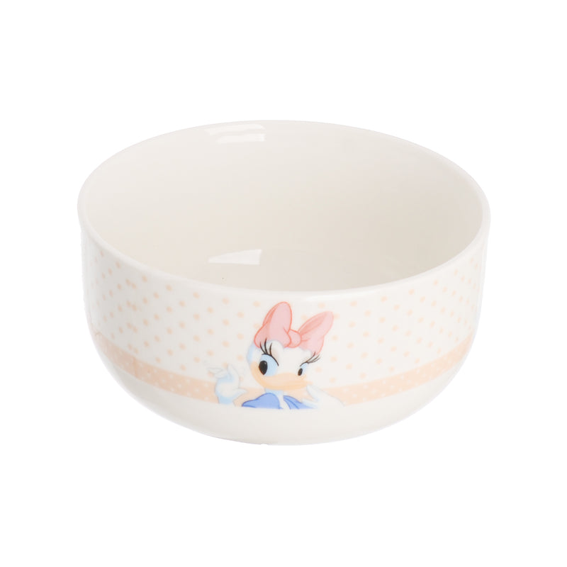 Circular soup serving bowl printed with cartoon shapes, 11*6 cm