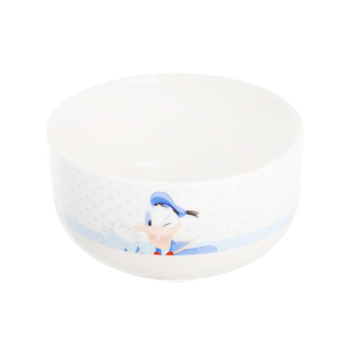 Circular soup serving bowl printed with cartoon shapes, 11*6 cm