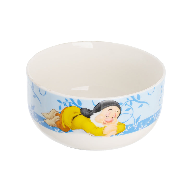 Circular soup serving bowl printed with cartoon shapes, 11*6 cm