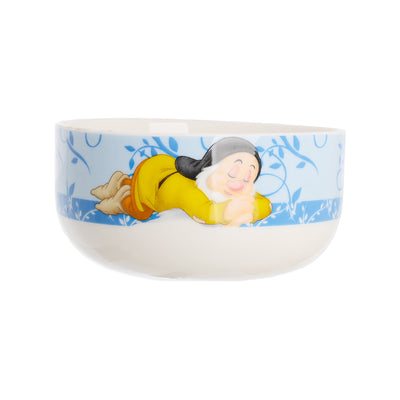 Circular soup serving bowl printed with cartoon shapes, 11*6 cm