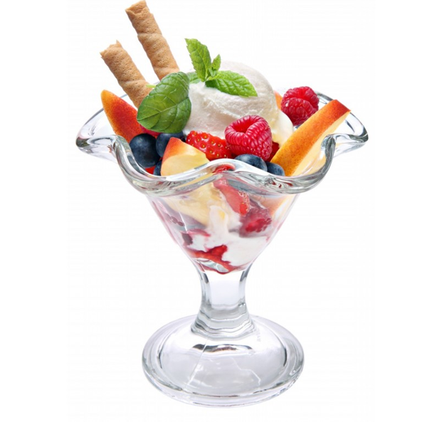 Blanc Max glass ice cream cup set, 2 pieces, 12*12 cm, transparent color