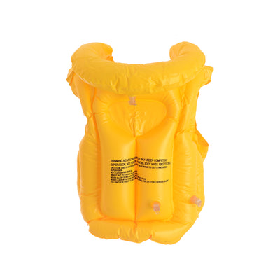 Inflatable and foldable children's swimming vest