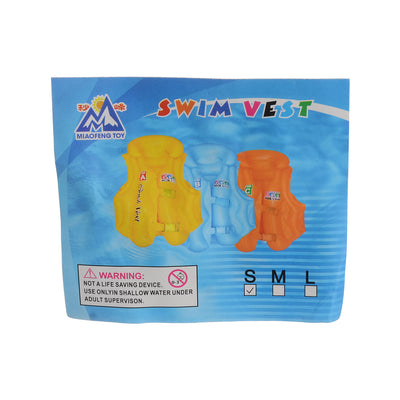 Inflatable and foldable children's swimming vest