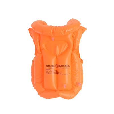 Inflatable and foldable children's swimming vest