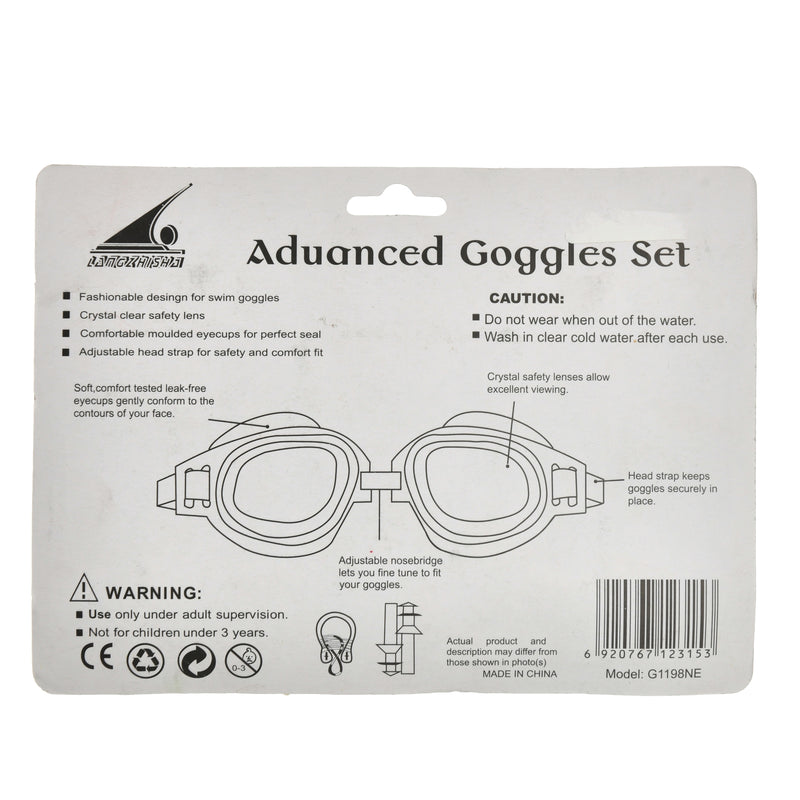 Swimming goggles with nose and ear plugs