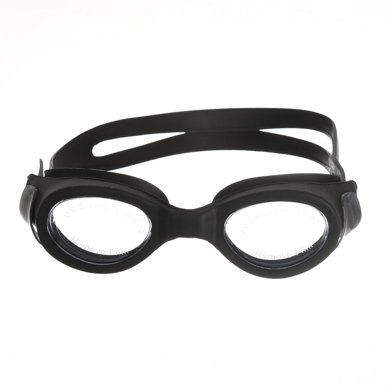 Swimming goggles with a white case from Speedo