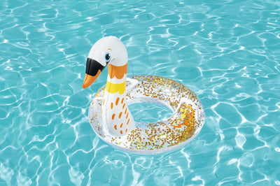 Swan-shaped children's swimming ring from Bestway 36306, size 58.5*61 cm