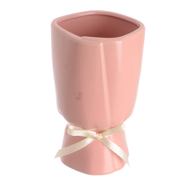 Ceramic vase shaped like a medium bow bouquet