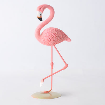 Decorative pink flamingo figurine, 19.5 cm