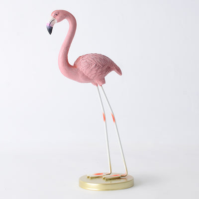 Decorative pink flamingo figurine 24.5 cm