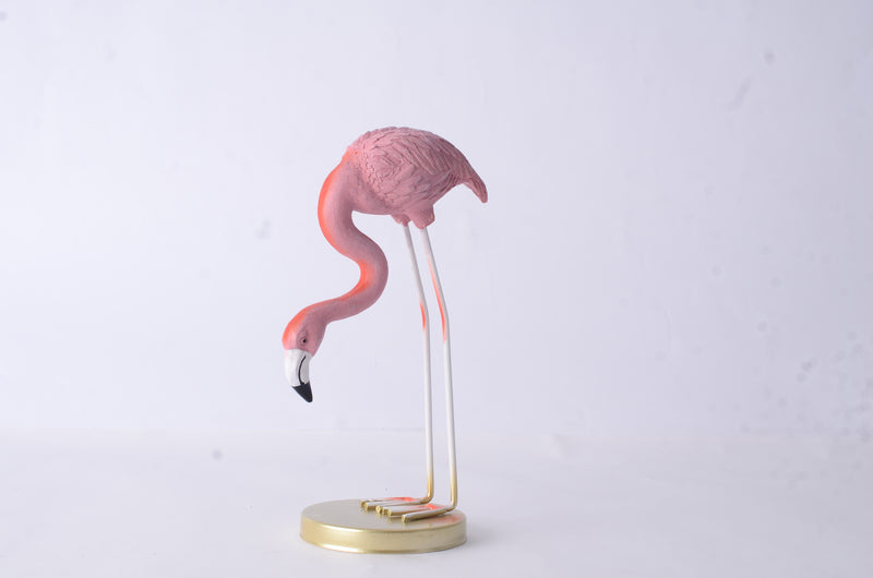 Decorative pink flamingo statue, 19 cm