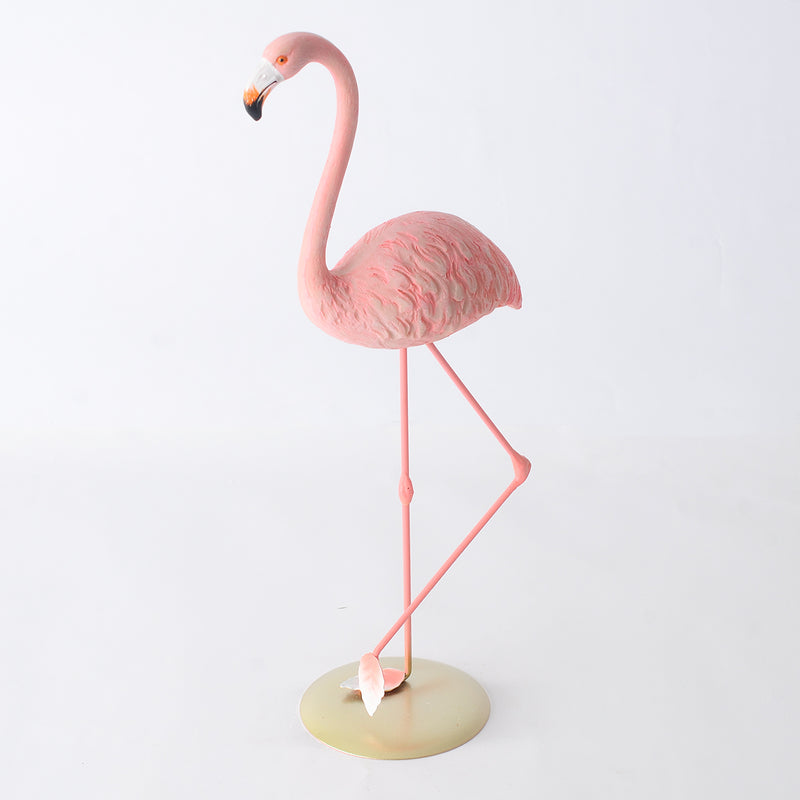 Decorative pink flamingo statue, 32 cm