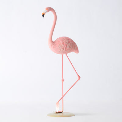 Decorative pink flamingo statue, 32 cm