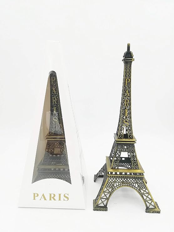 Metal Eiffel Tower statue, 15 cm