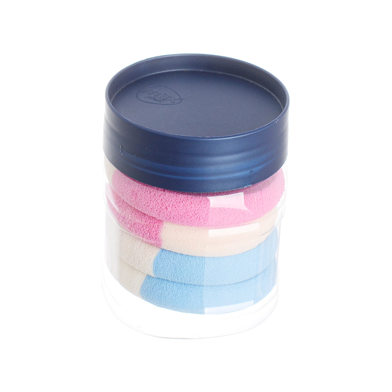 Multi-use makeup sponge set in colorful circular shape - 4 pieces