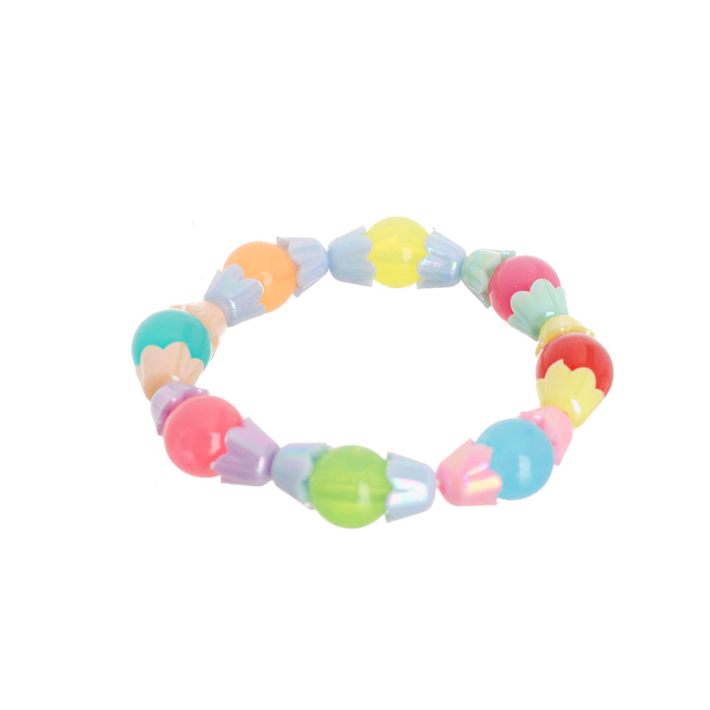 Multi-colored beaded bracelet