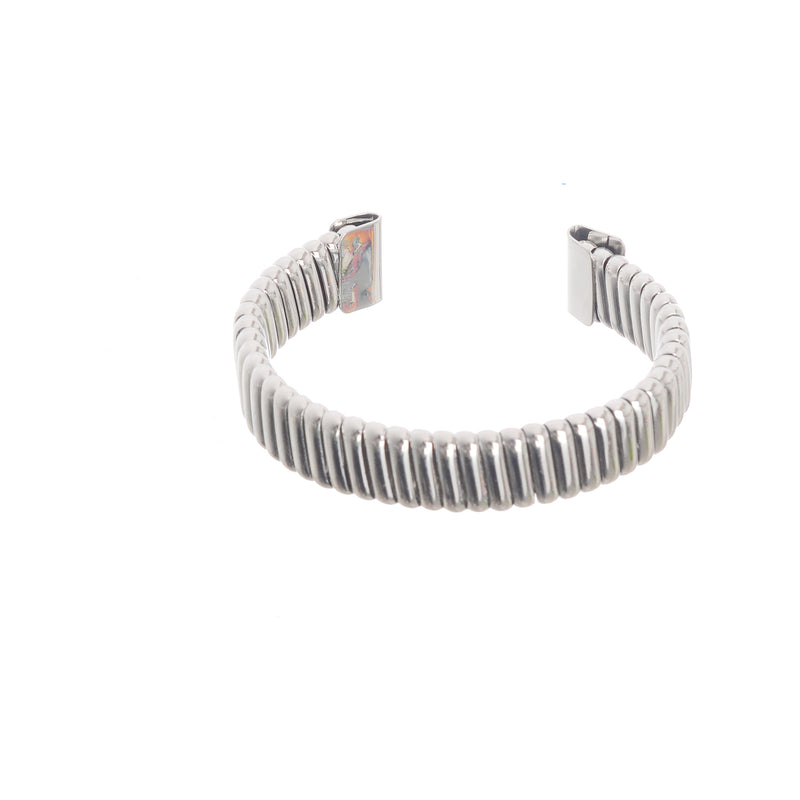 Stainless steel open hand bracelet for women