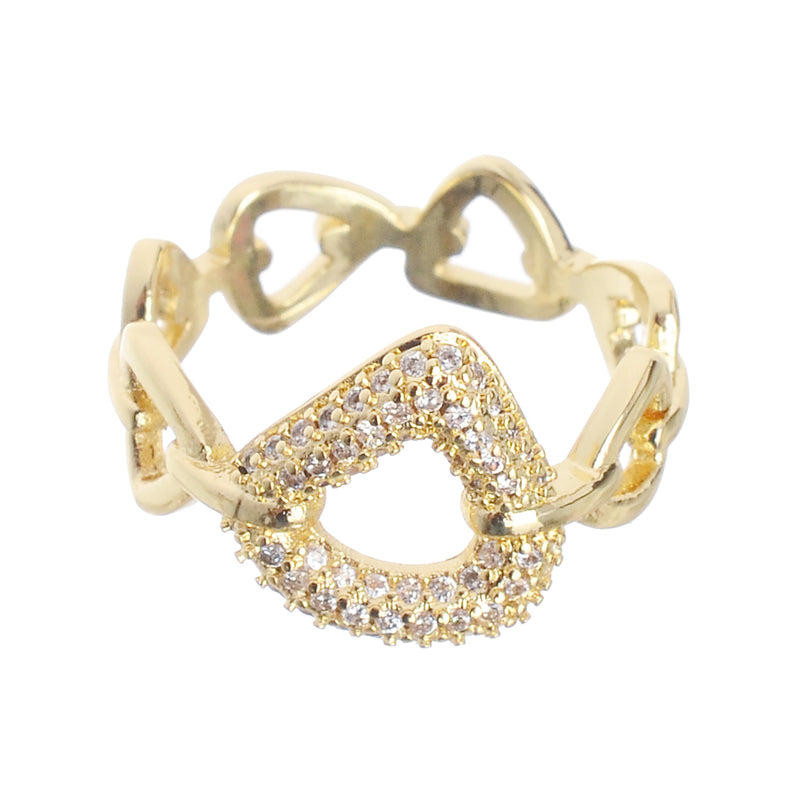 Gold diamond ring from Fashion Jewelery, size 16