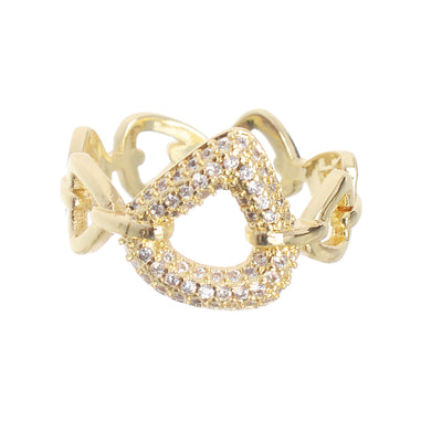 Gold diamond ring from Fashion Jewelery, size 16