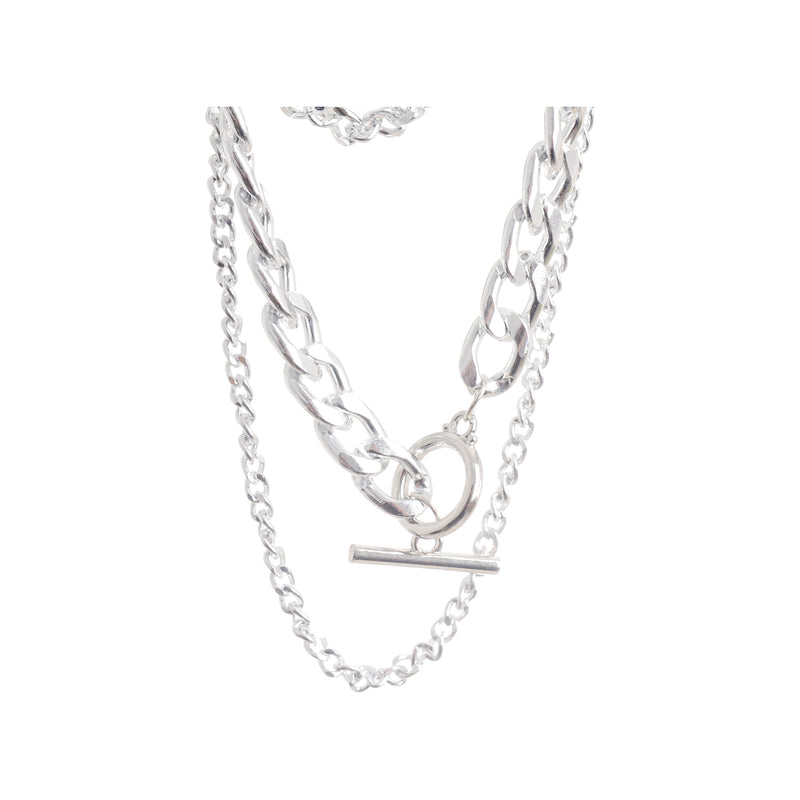 3-layer chain interlocking in a chain shape