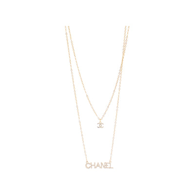 CHANEL women's stainless steel pendant chain