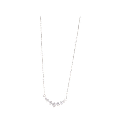 Women's chain shaped like stainless steel zircon stones