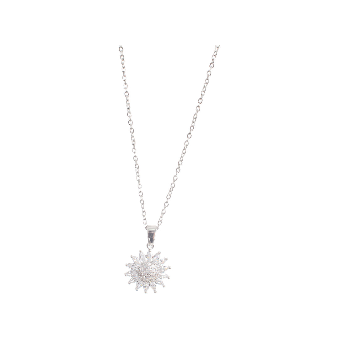 Women's chain in the form of a stainless steel sun pendant – Akher