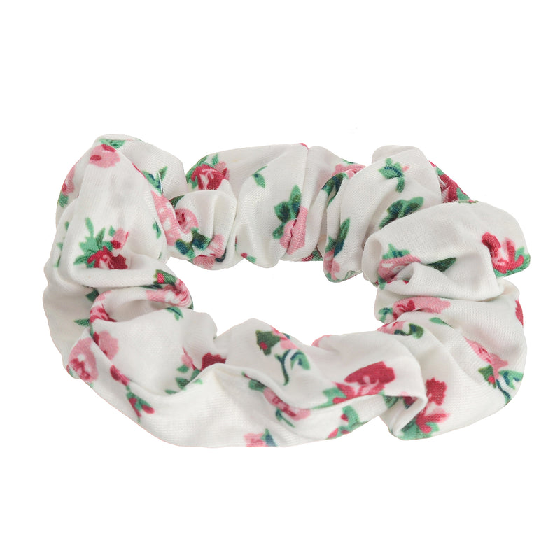 Floral patterned fabric elastic band for women