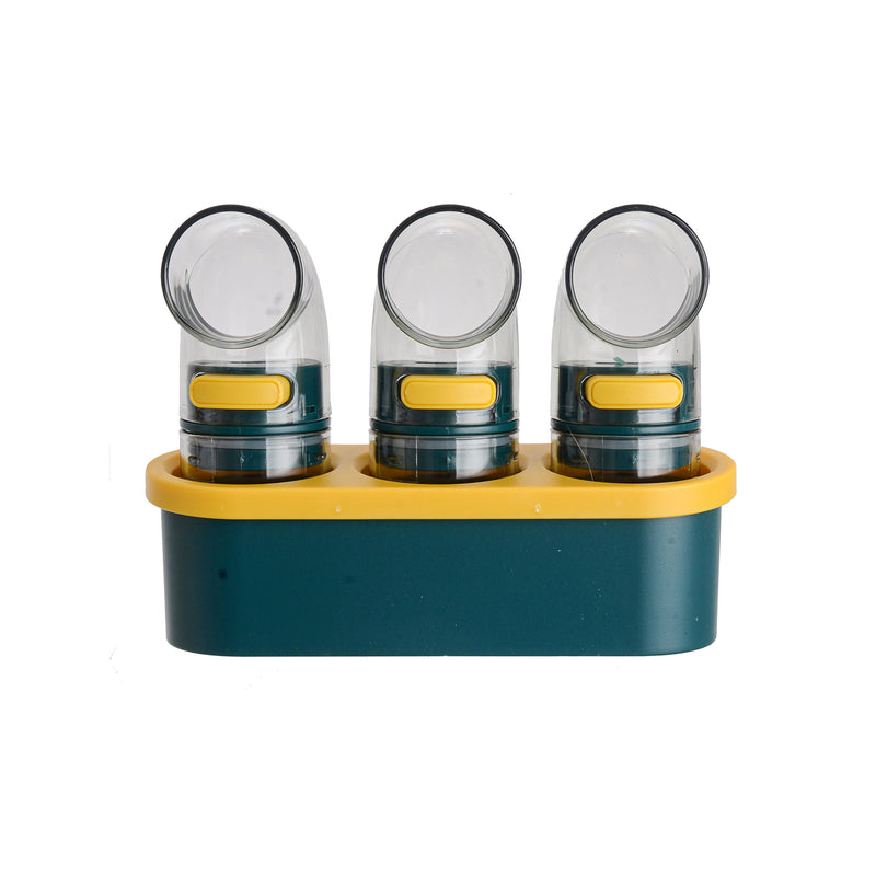 Acrylic seasoning set standard 3 pieces dark green *yellow